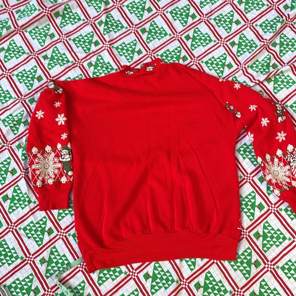 Festive Vintage Kitty Christmas Sweater - Picture 5 of 6